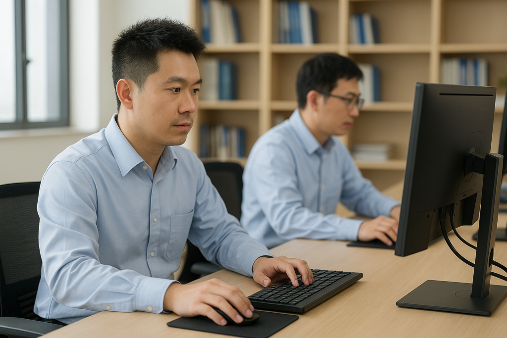 Wanhong Technical Support Team Technical support team at work