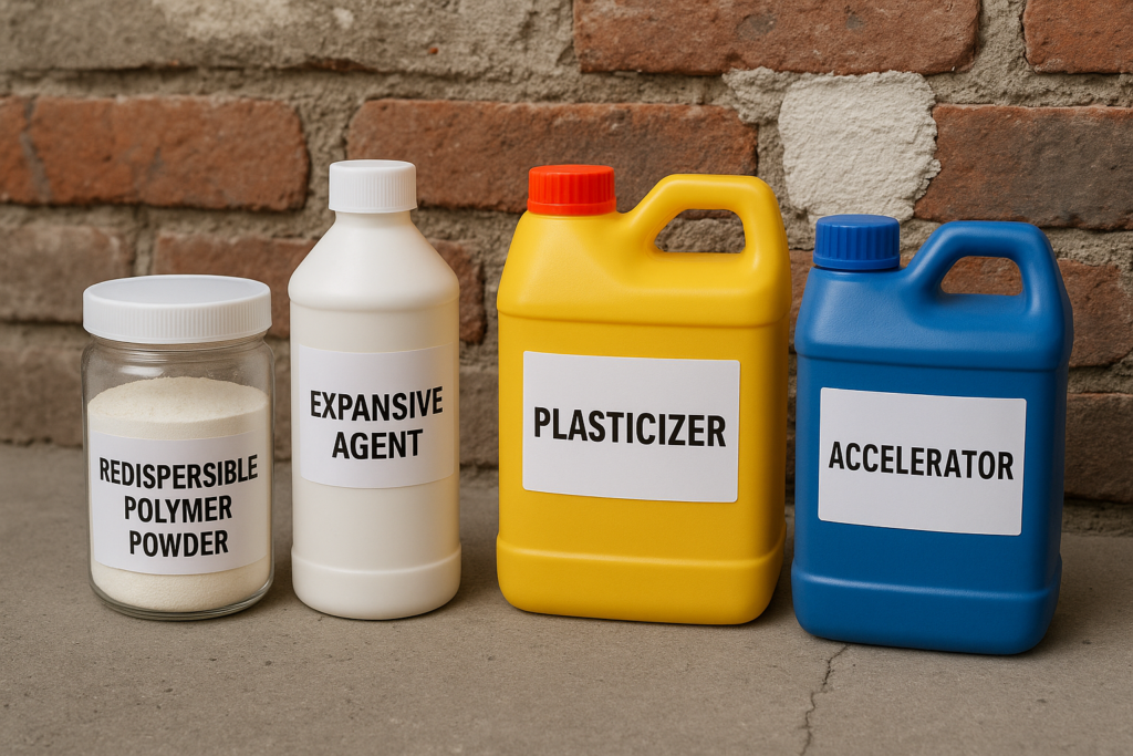 common mortar repair additives