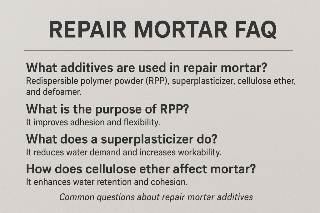 repair mortar FAQ