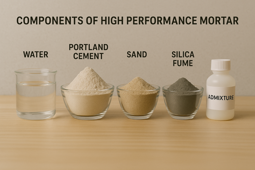alt high performance mortar components