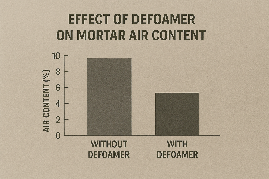 alt defoamer effect in mortar