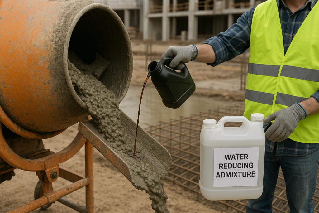 water reducing admixture application