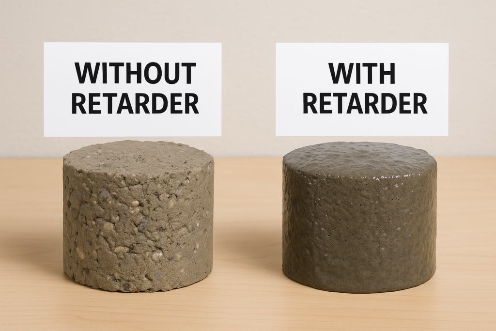 retarding admixture test comparison