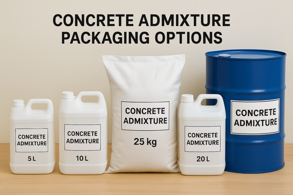 concrete admixture packaging options