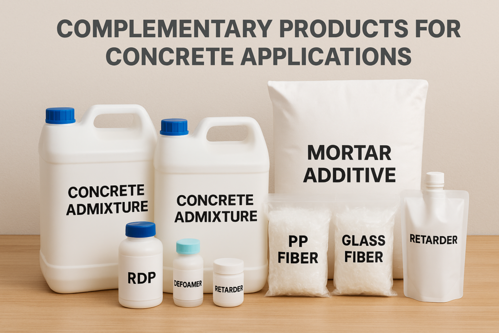 complementary concrete products display