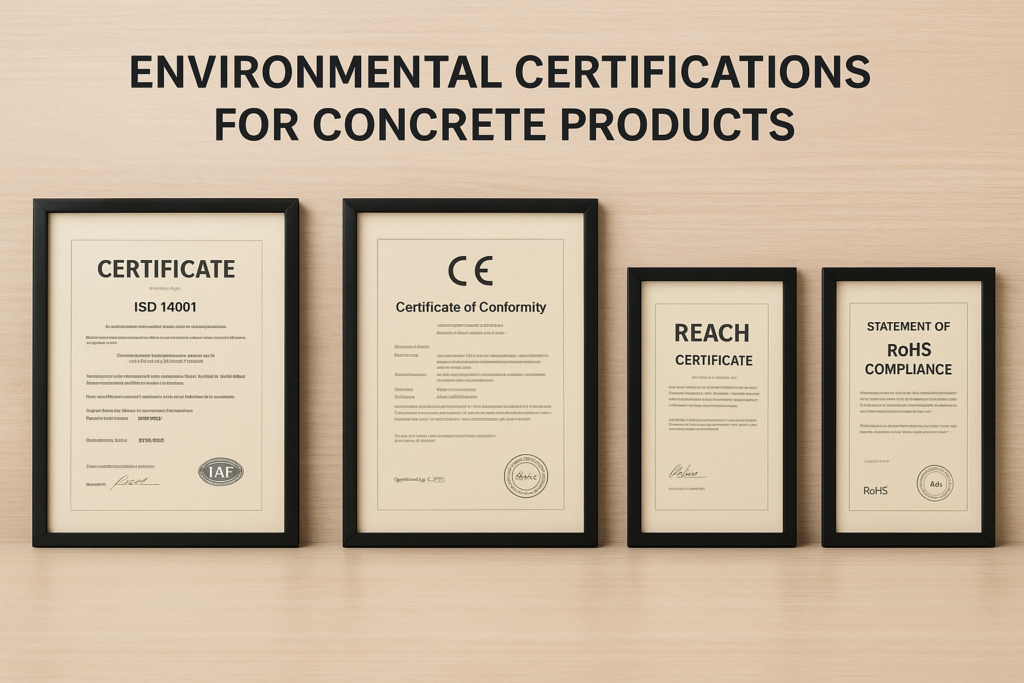 environmental certification for concrete products