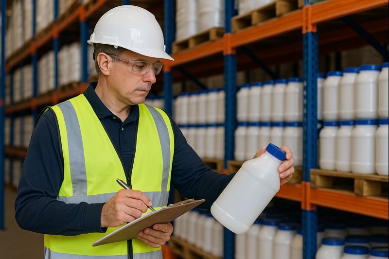 Quality control at a waterproof additives manufacturing facility reliable supplier warehouse