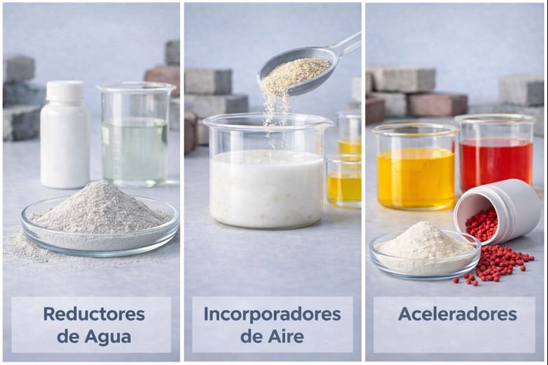 Clasificación de aditivos químicos para hormigón tipos de aditivos para hormigón