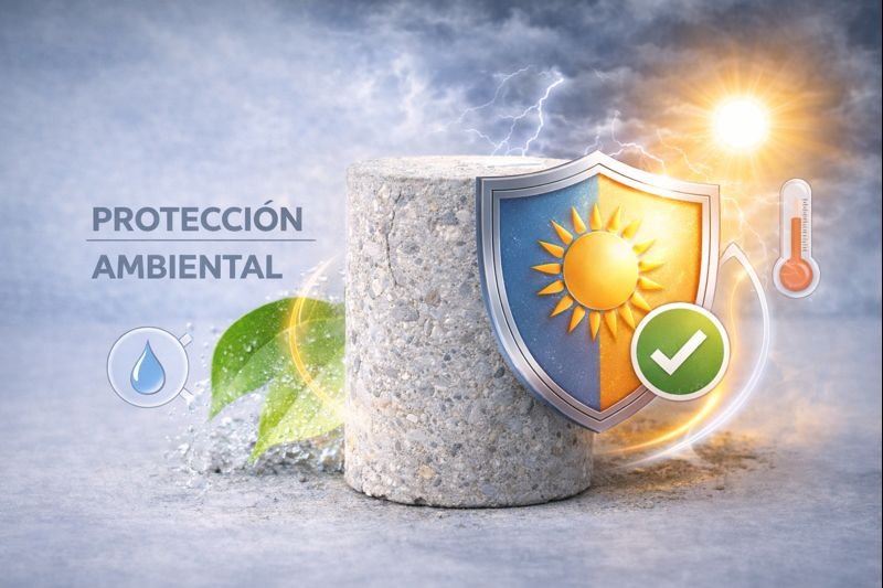 Hormigón protegido contra factores ambientales protección ambiental del hormigón
