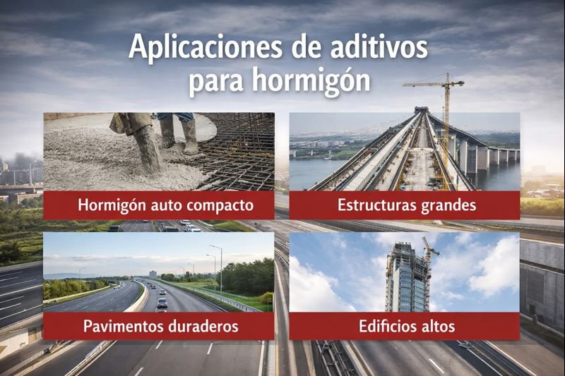 Diferentes usos de hormigón con aditivos aplicaciones de aditivos para hormigón