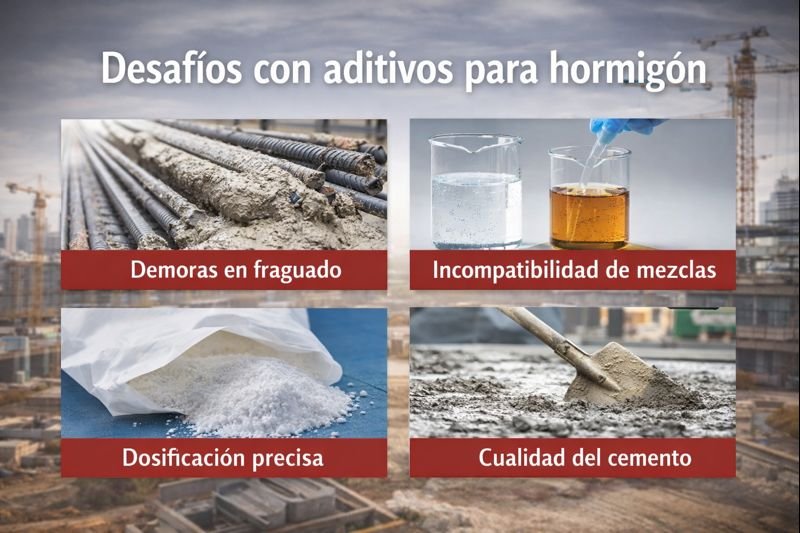 Consideraciones técnicas al usar aditivos desafíos con aditivos para hormigón