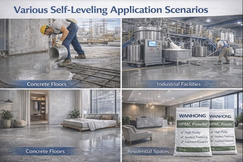 Self-leveling application scenarios
