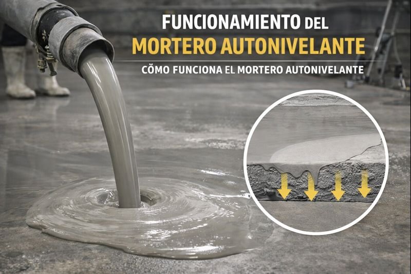 funcionamiento del mortero autonivelante