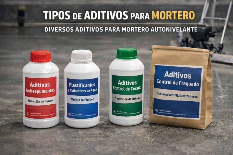 tipos de aditivos para mortero