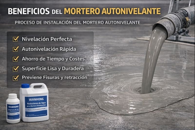 beneficios del mortero autonivelante