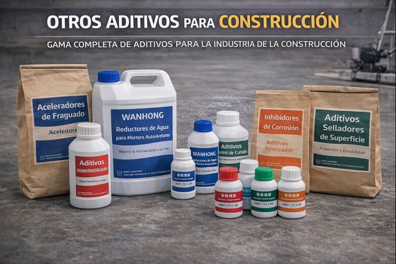 otros aditivos para construcción