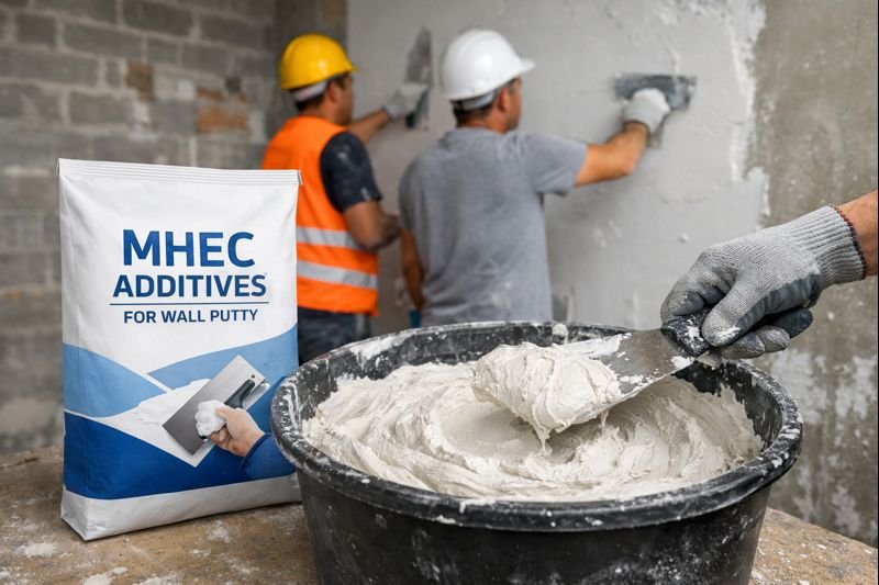 Wall putty MHEC additives being used in construction