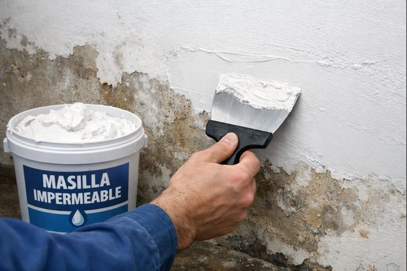 masilla impermeable para paredes