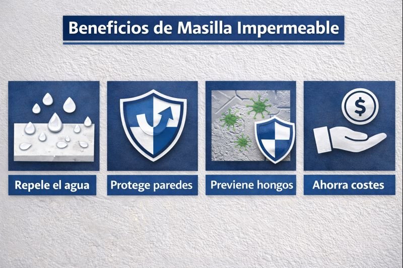 beneficios de masilla impermeable