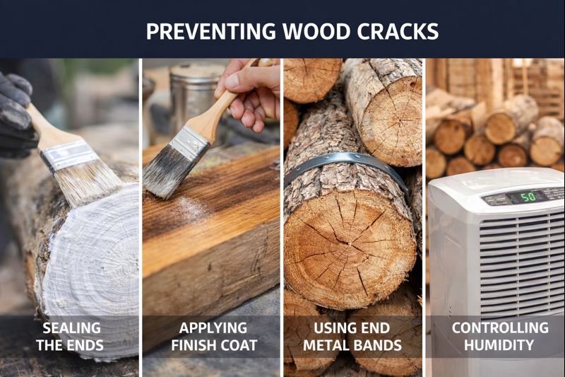 preventing wood cracks