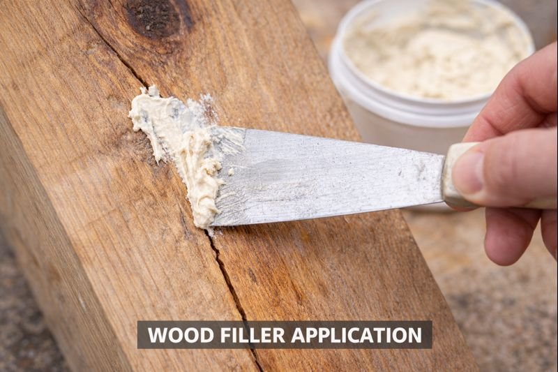 wood filler application