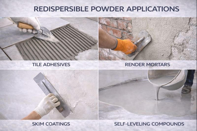 Applications of redispersible powder in construction