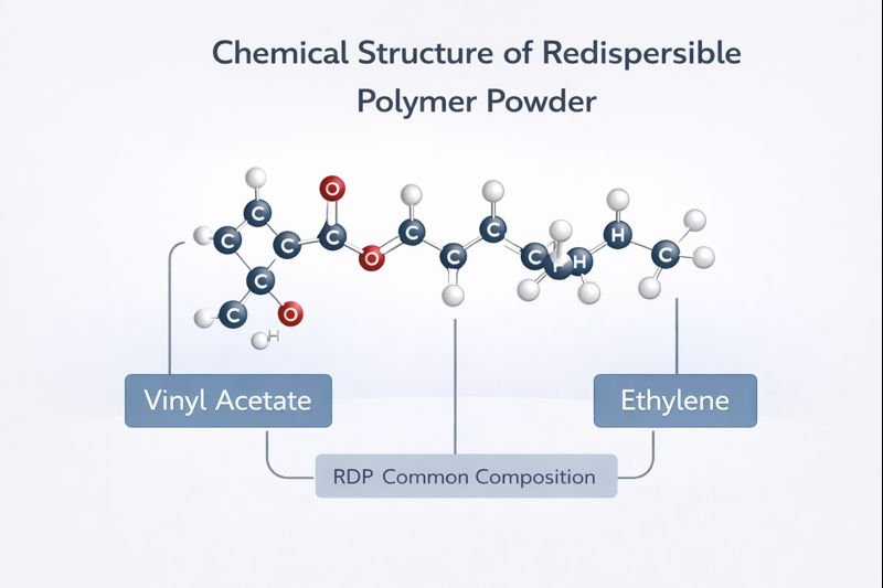 Chemical structure of redispersible polymer powder