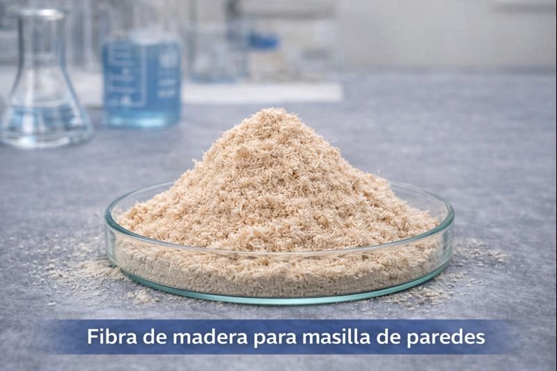 fibra de madera para masilla de paredes