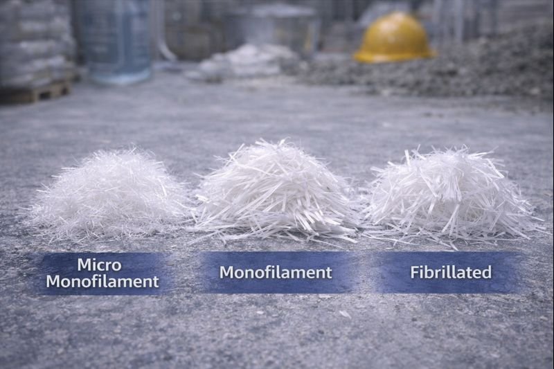 different types of polypropylene fibers