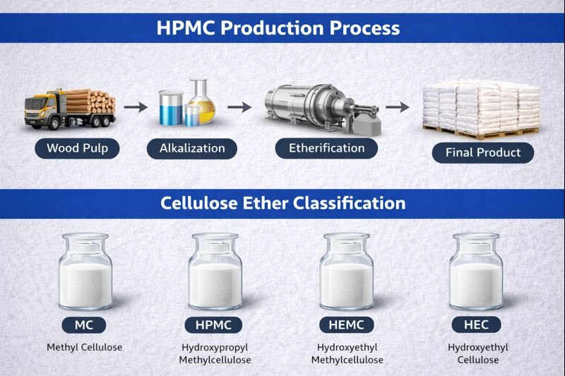 HPMC production process and classification