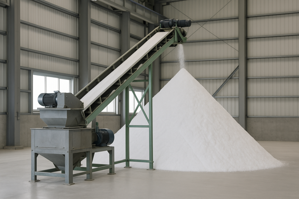 snow salt manufacturing facility