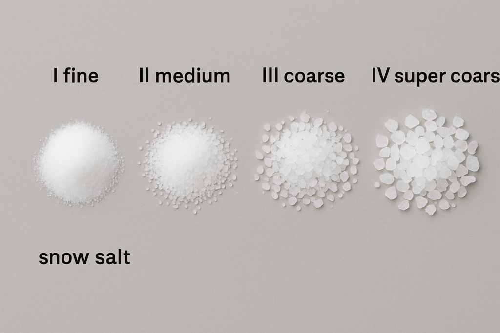 different types of snow salt