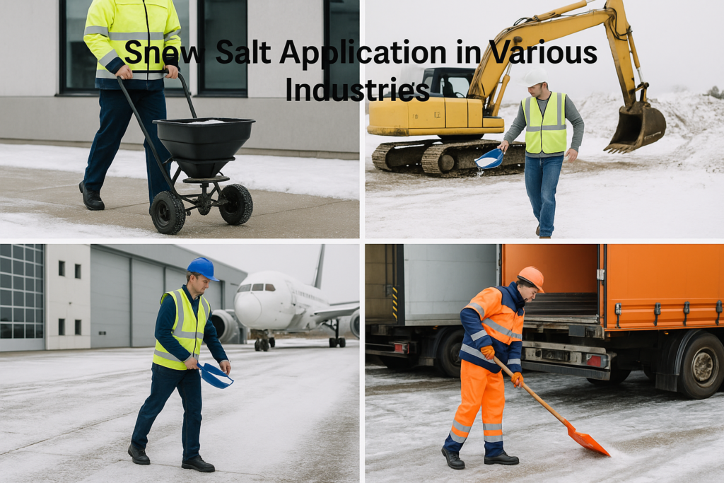 snow salt application in various industries