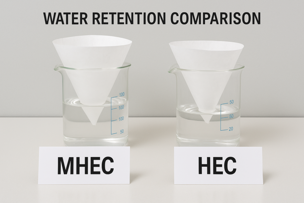 cellulose ethers water retention comparison