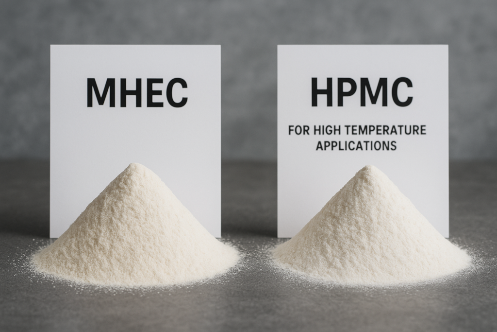 MHEC vs HPMC powder comparison cellulose ether powders for high temperature applications