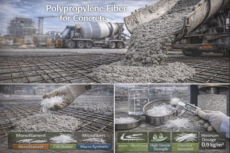 Polypropylene Fiber for Concrete
