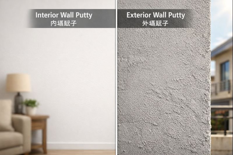 Wall putty types comparison