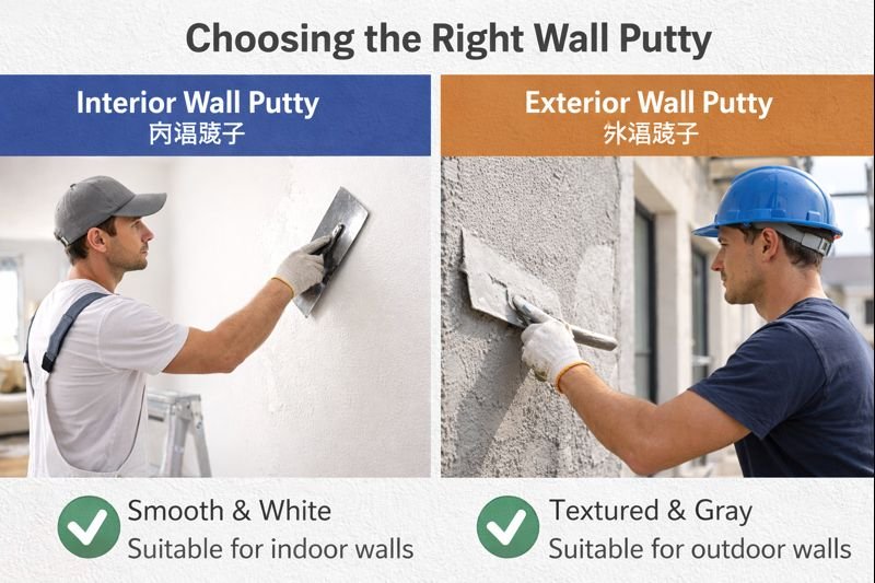 Choosing the right wall putty