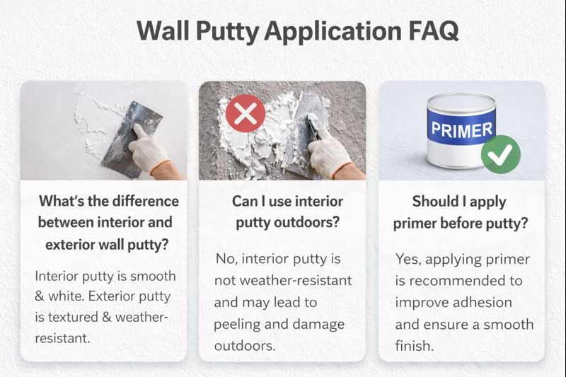 Wall putty application FAQ
