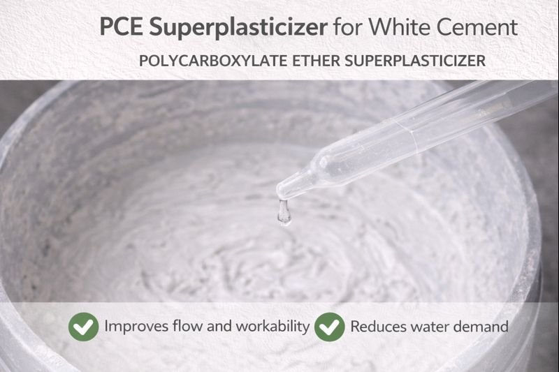 PCE superplasticizer for white cement