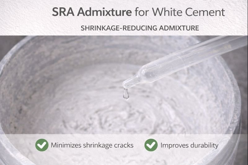 SRA admixture for white cement