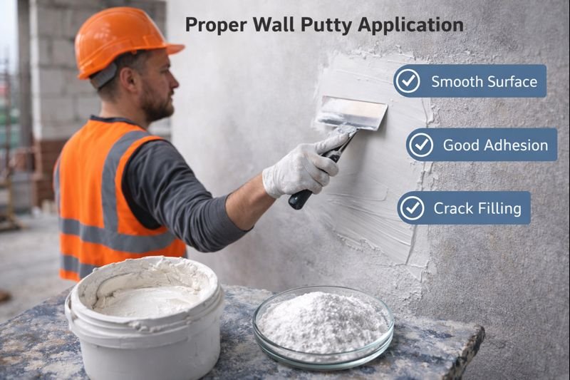 applying wall putty