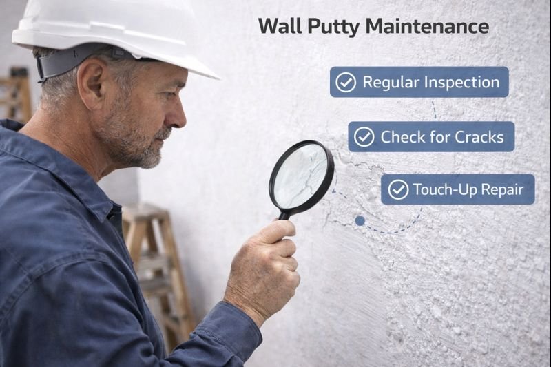Wall putty maintenance and inspection Wall putty maintenance