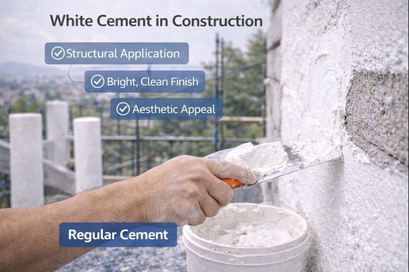 White cement structural application
