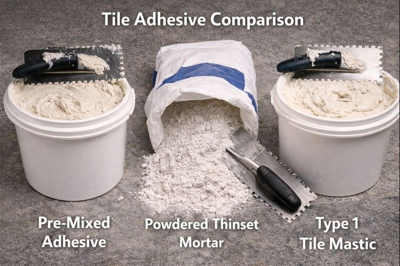 tile adhesive comparison