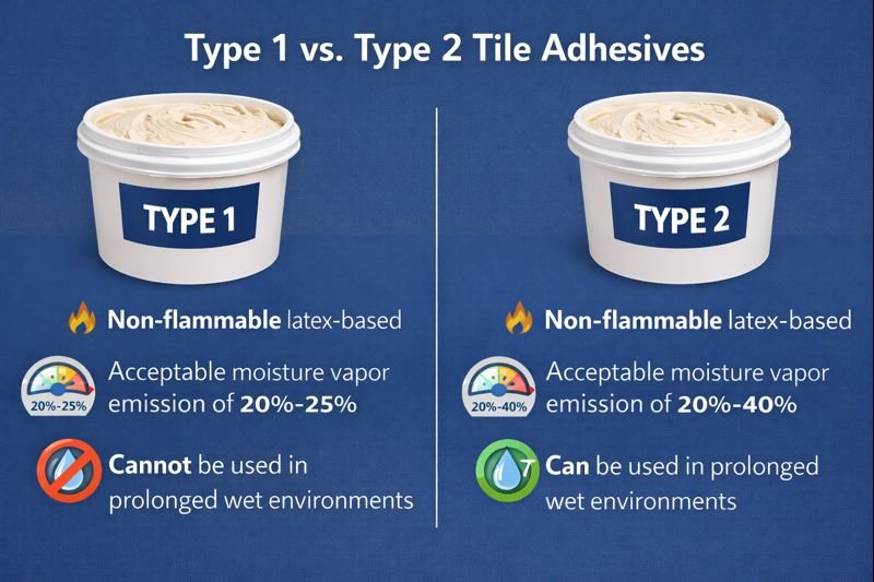 tile adhesive types explained