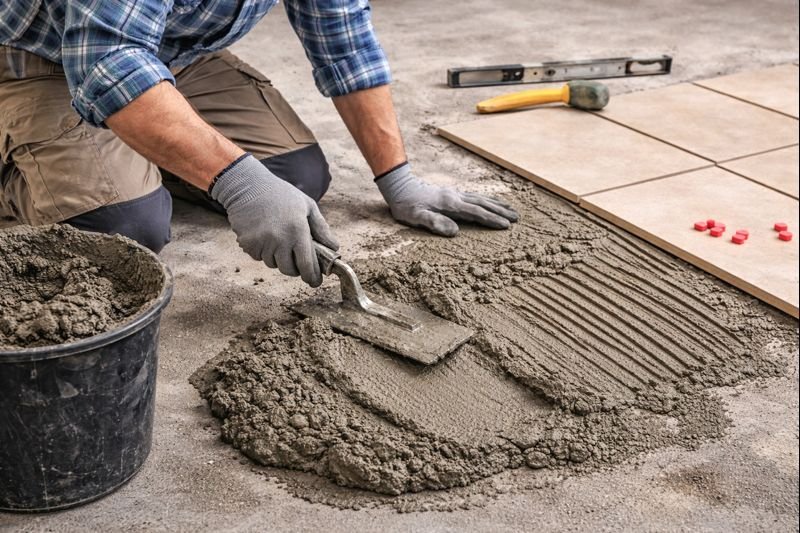 proper application of cement mortar