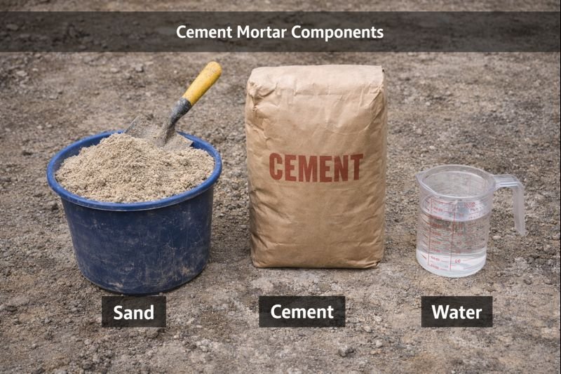 cement mortar components