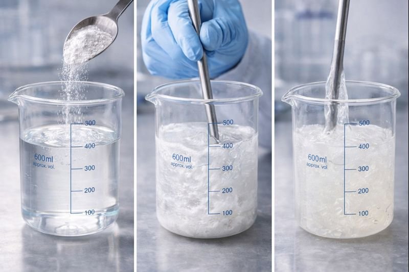 Step-by-step HPMC gel preparation HPMC gel preparation process