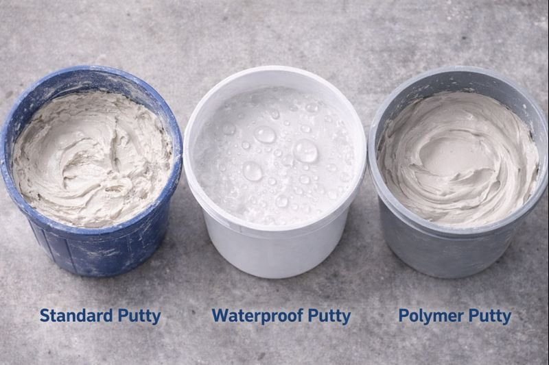 Comparison of various putty formulations Different types of putty mixtures